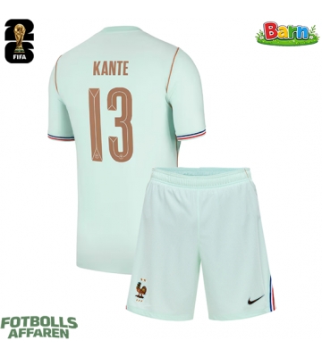 Frankrike Kante #13 Bortaställ Barn VM 2026 Kortärmad (+ Korta byxor)